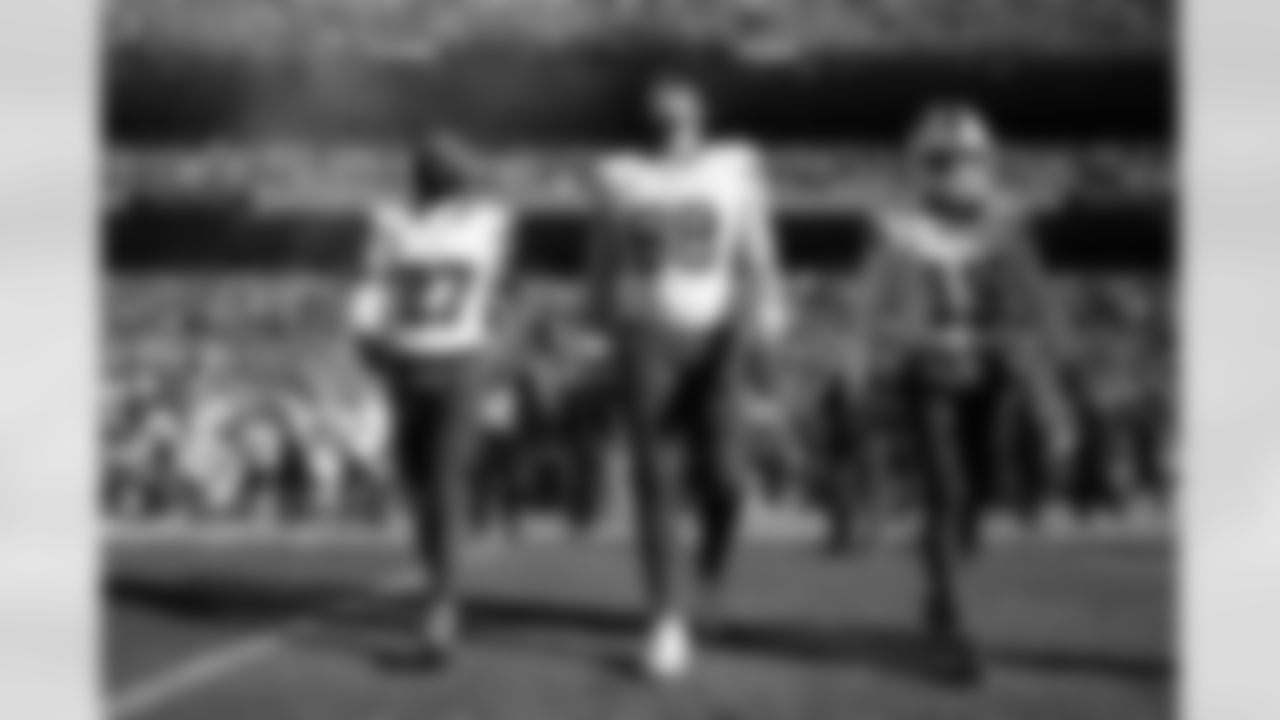 Tre'Davious White (27), Dawson Knox (88), Matt Prater (15). Buffalo Bills vs Denver Broncos, Divisional Game, January 17, 2026 at Empower Field at Mile High.