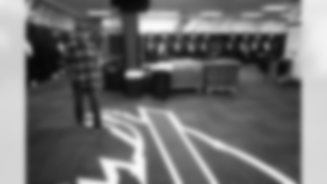 Buffalo Bills head coach Sean McDermott visits the locker room as he takes a long look around Highmark Stadium, January 03, 2026.