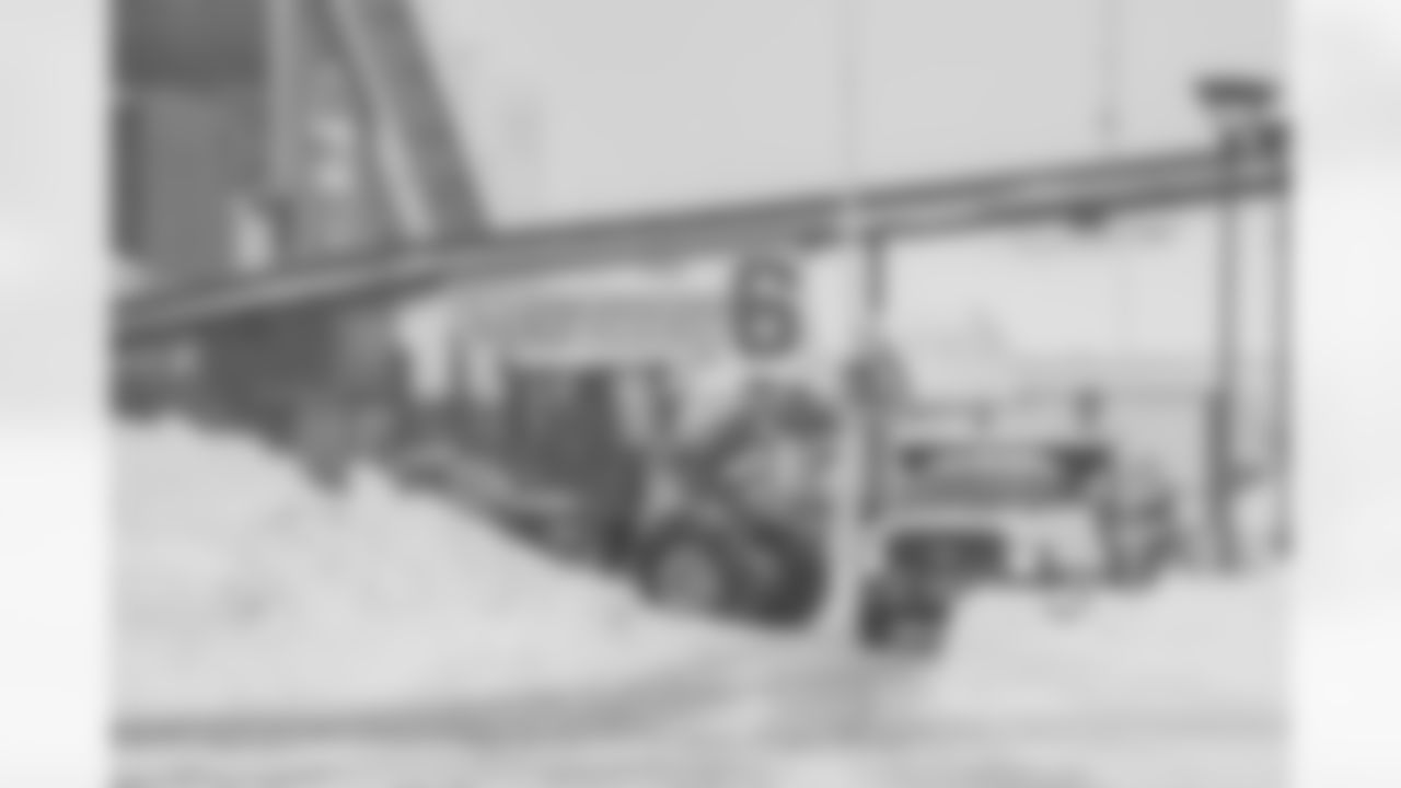 Snow removal at Highmark Stadium in preparation for a Divisional Round matchup against the Kansas City Chiefs, January 19, 2024.