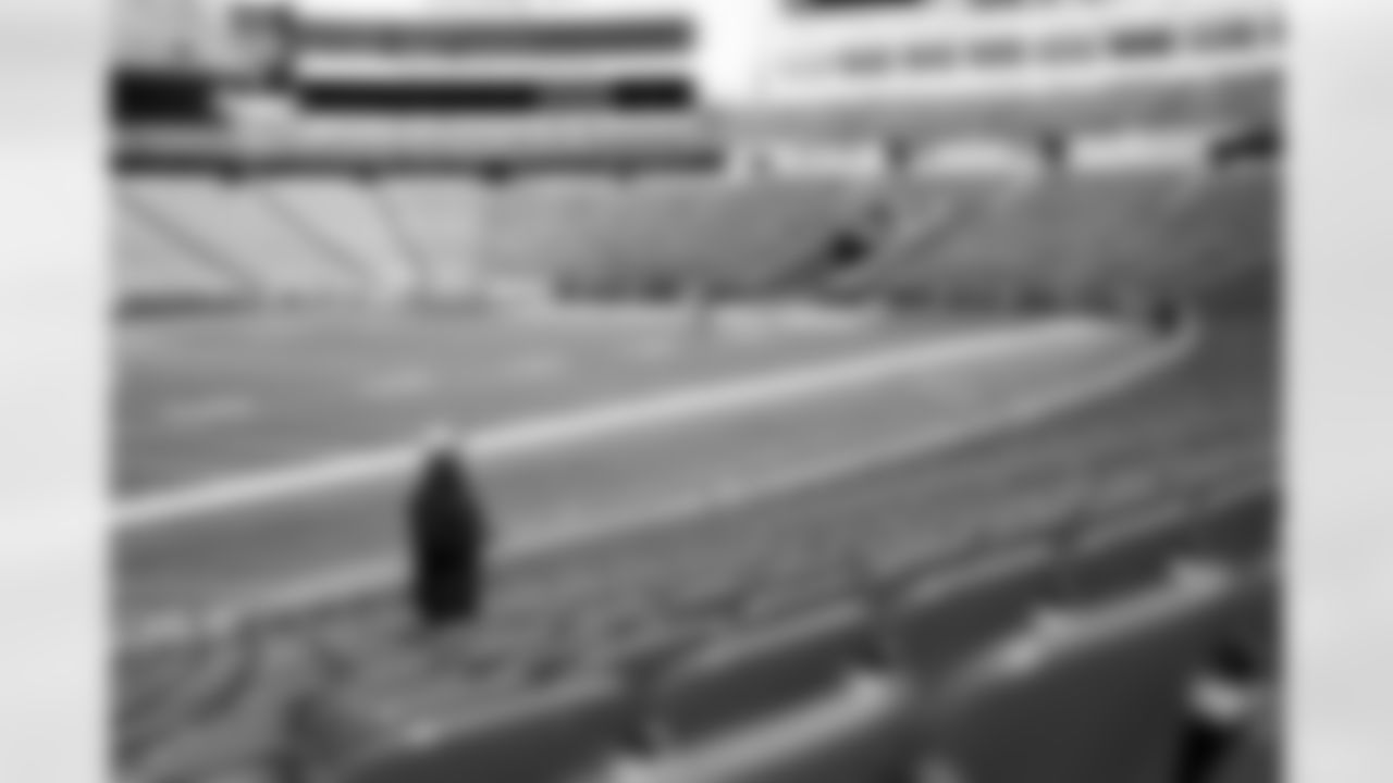 Behind-the-scenes from the Thurman Thomas video honoring the closing of Highmark Stadium, April 09, 2025.