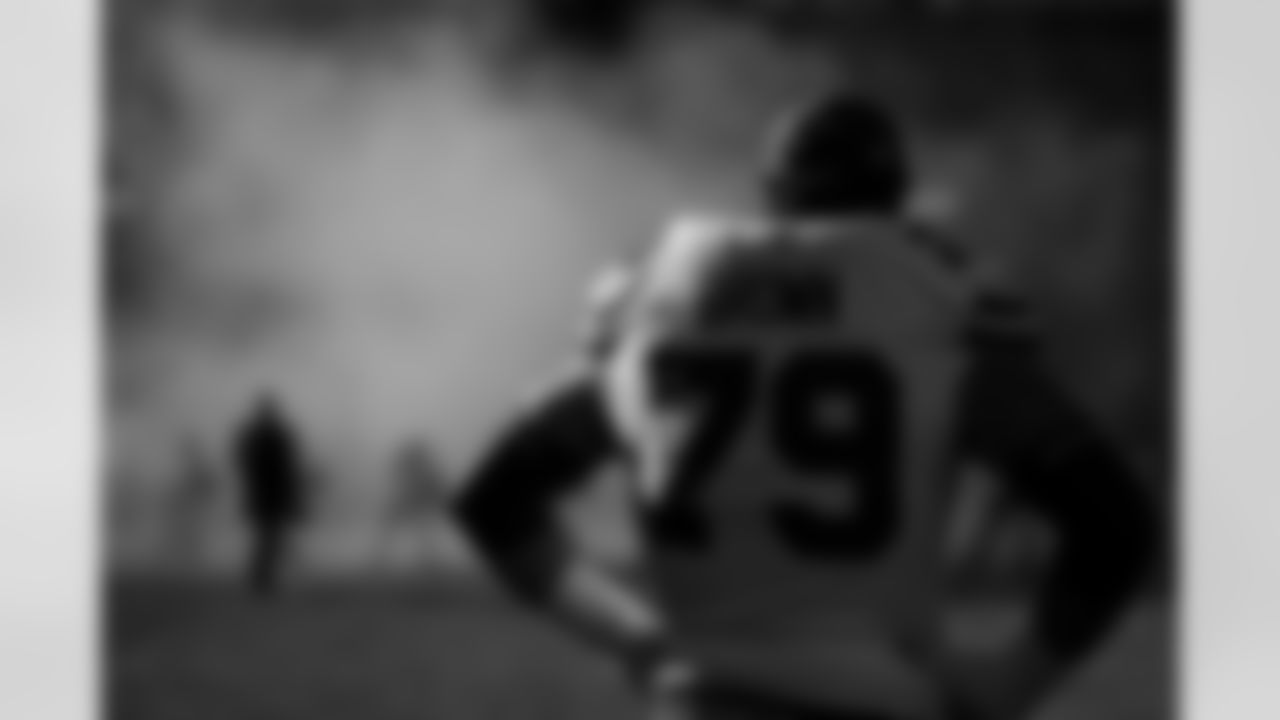 Spencer Brown (79). Buffalo Bills vs Denver Broncos, Divisional Game, January 17, 2026 at Empower Field at Mile High.