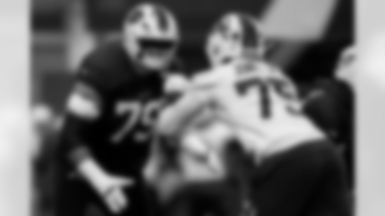 Spencer Brown (79). Buffalo Bills Week 14 Practice, December 04, 2025 at Buffalo Bills Training Center.