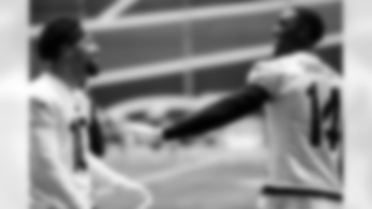 Tyrell Shavers, Khalil Shakir. Buffalo Bills Week 16 Practice, December 19, 2025 at Buffalo Bills Training Center.