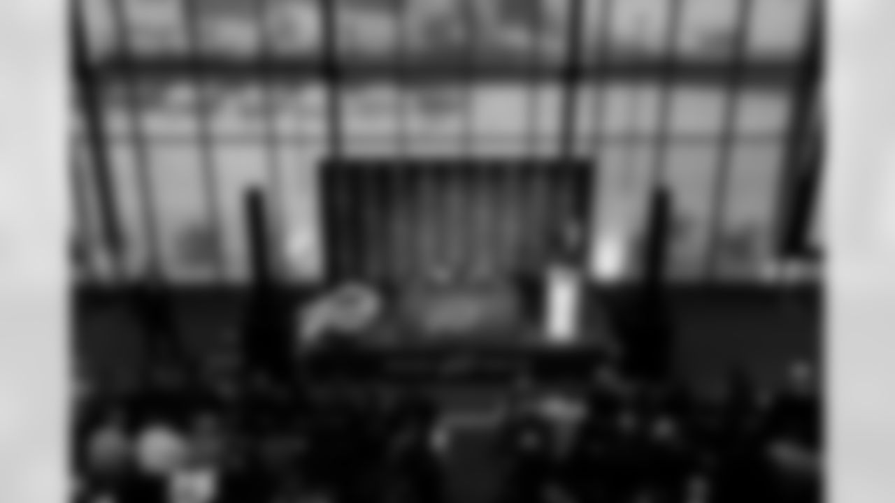 Joe Brady's Head Coach Introduction, January 29, 2026 at Buffalo Bills Training Center.