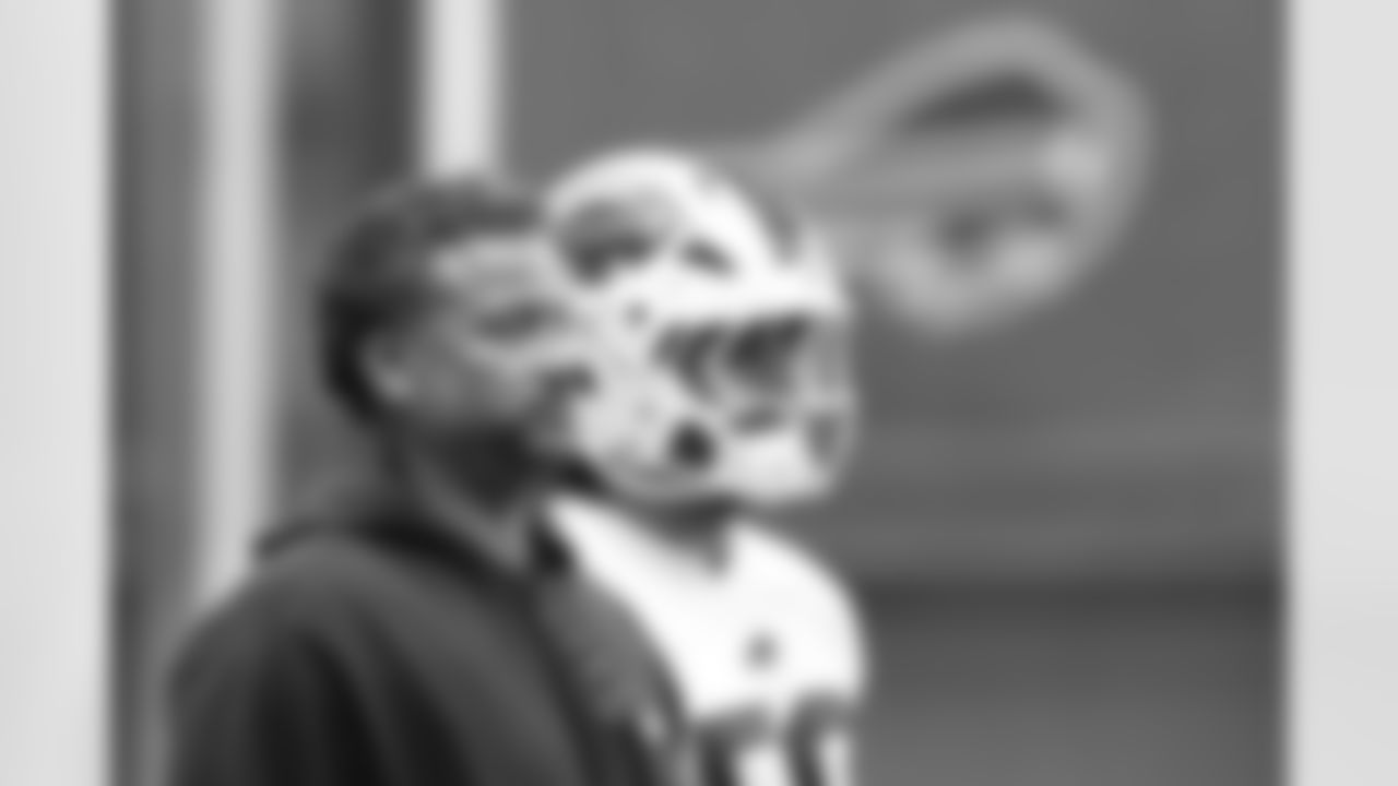 Al Holcomb, Matt Milano (58). Buffalo Bills Week 10 Practice, November 07, 2025 at the Buffalo Bills Training Center.