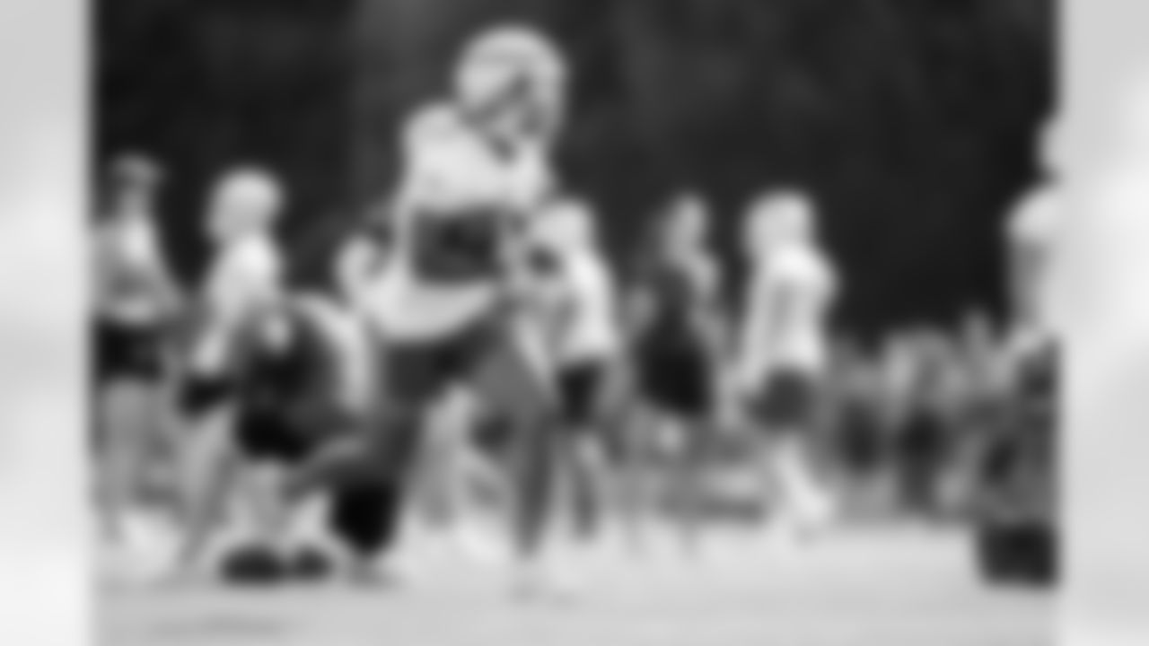 Ty Johnson (26). Buffalo Bills Training Camp, July 24, 2025 at St. John Fisher University.