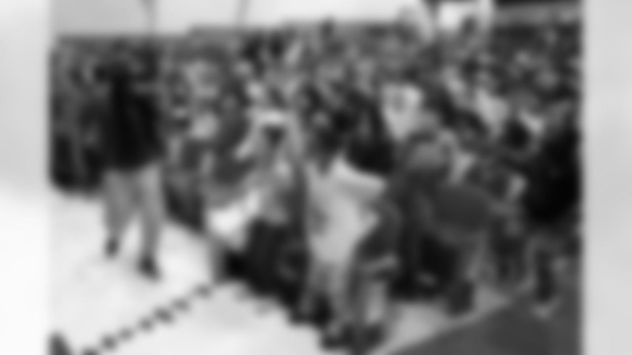 Buffalo Bills pep rally for students and staff at Windermere Boulevard Elementary School, December 19, 2025.