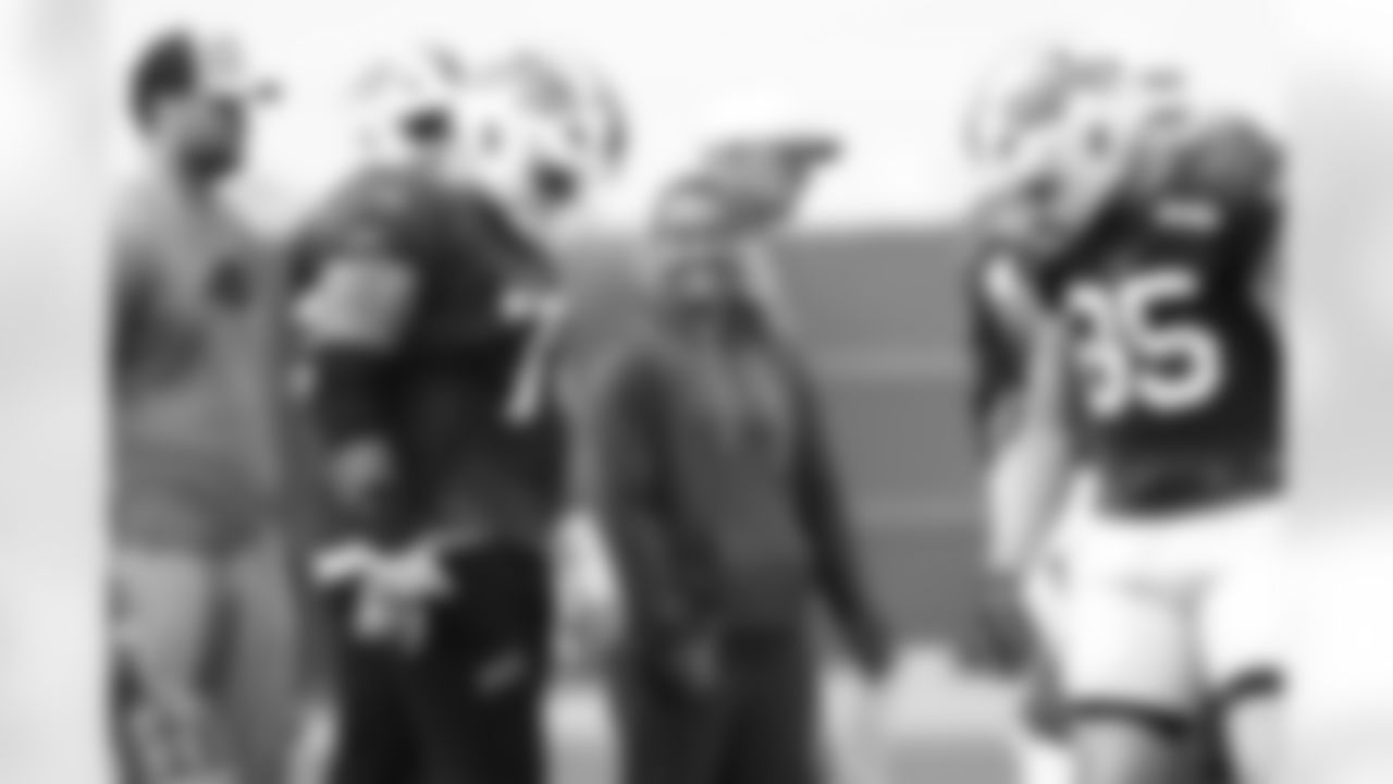 Alec Anderson (70), Milli Wilson. Buffalo Bills Week 4 Practice, September 24, 2025 at the Buffalo Bills Training Center.