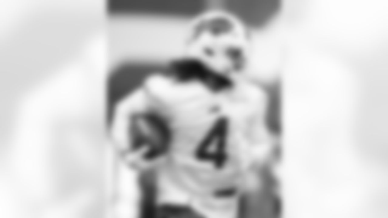 James Cook (4). Buffalo Bills Week 16 Practice, December 18, 2025 at Buffalo Bills Training Center.