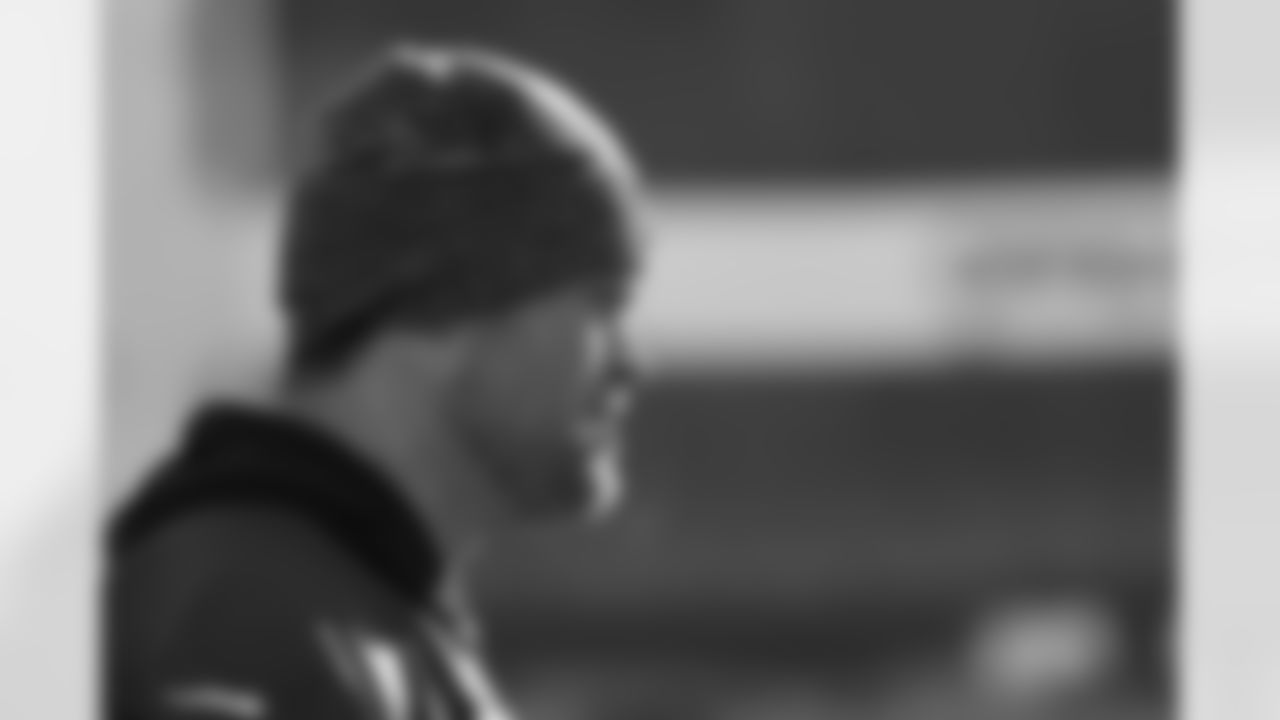 Spencer Brown (79). Buffalo Bills Week 14 Practice, December 05, 2025 at Highmark Stadium.