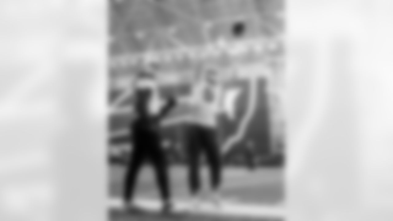 Joshua Palmer (5), Keon Coleman (0). Buffalo Bills Week 12 Practice, November 18, 2025 at Buffalo Bills Training Center.