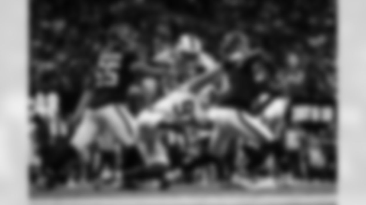 Joey Bosa (97). Atlanta Falcons vs Buffalo Bills, Regular Season, October 13, 2025 at Mercedes-Benz Stadium.