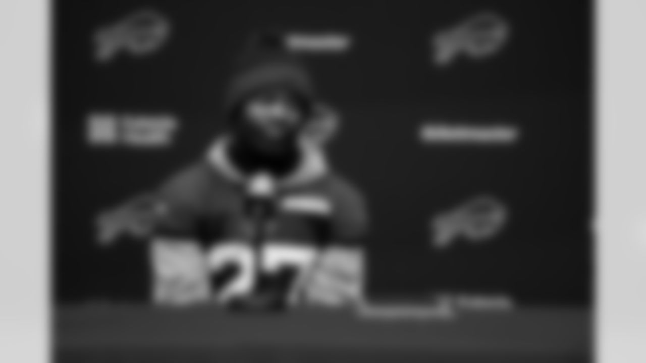 Tre'Davious White (27). Buffalo Bills Wild Card Week Thursday Practice, January 08, 2026 at Buffalo Bills Training Center.