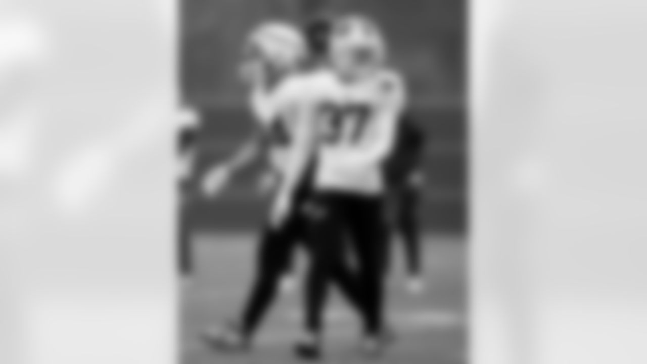 Jordan Hancock (37). Buffalo Bills Week 10 Practice, November 05, 2025 at Buffalo Bills Training Center.