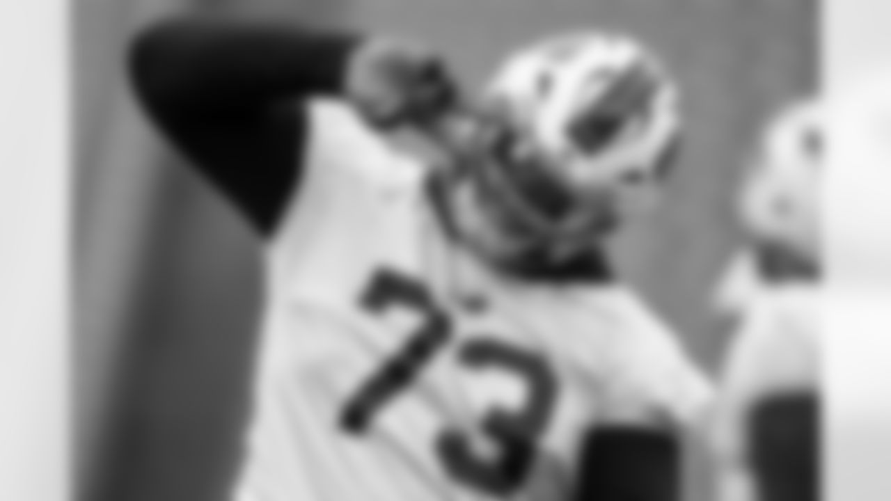 Dion Dawkins (73). Buffalo Bills Week 11 Practice, November 14, 2025 at Highmark Stadium.