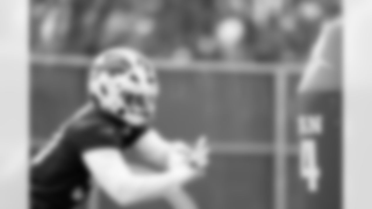 Greg Rousseau (50). Buffalo Bills Week 8 Practice, October 24, 2025 at Buffalo Bills Training Center.