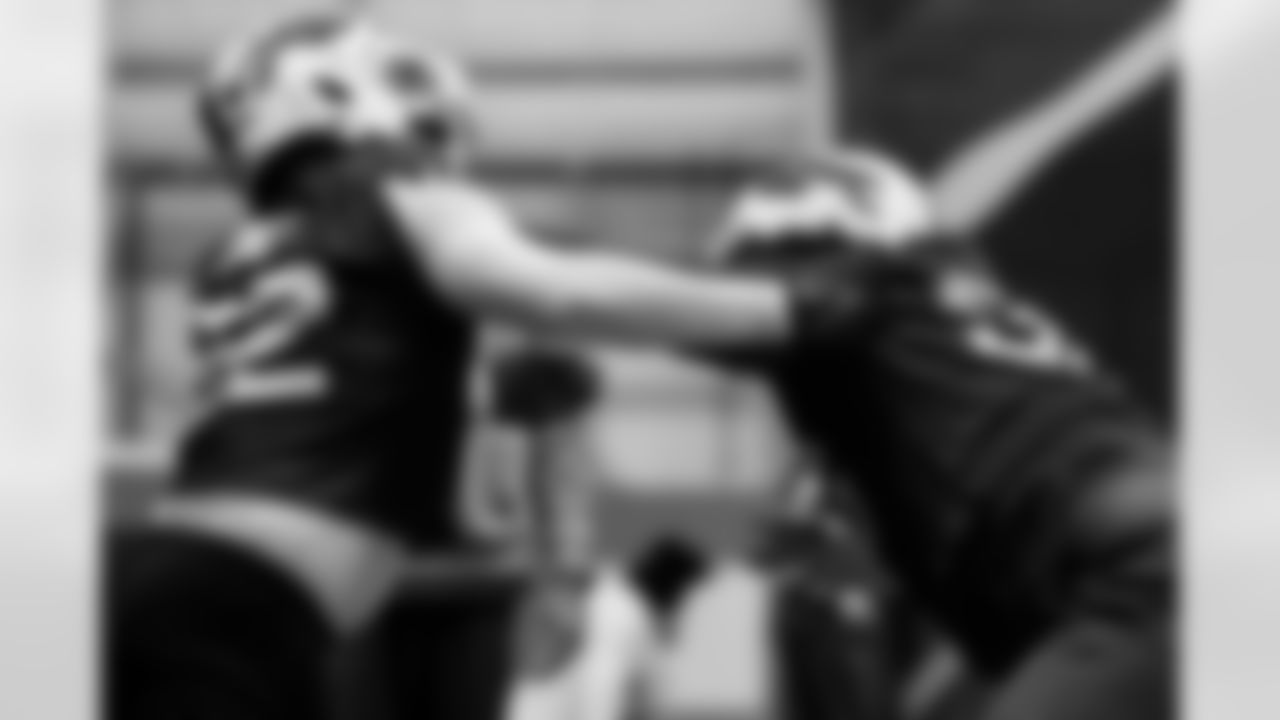 DaQuan Jones (92), Deone Walker (96). Buffalo Bills Week 16 Practice, December 18, 2025 at Buffalo Bills Training Center.