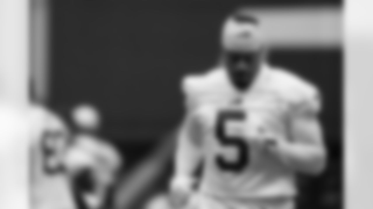 Joshua Palmer (5). Buffalo Bills Week 12 Practice, November 18, 2025 at Buffalo Bills Training Center.