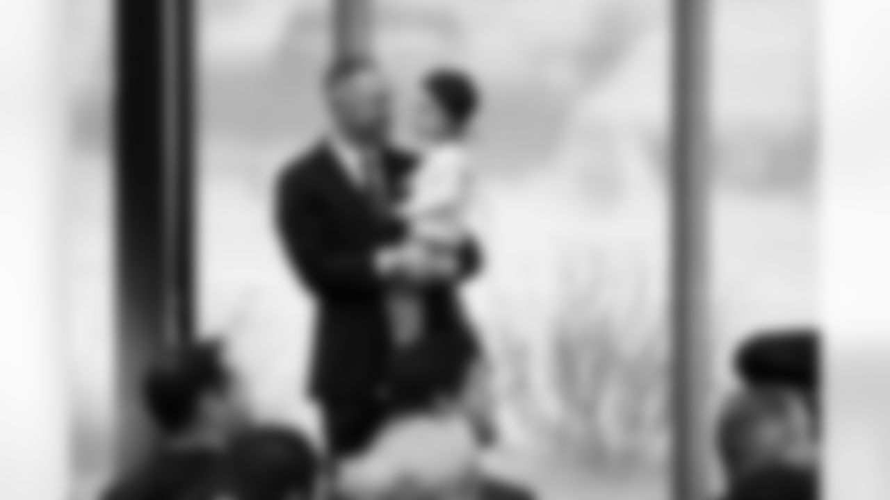 Joe Brady's Head Coach Introduction, January 29, 2026 at Buffalo Bills Training Center.