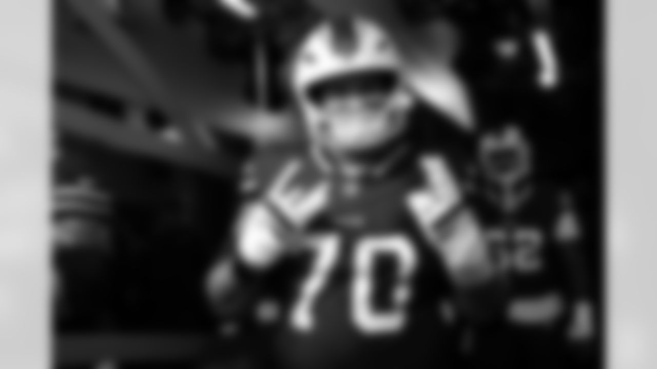 Alec Anderson (70). Buffalo Bills vs Miami Dolphins, Regular Season, September 18, 2025 at Highmark Stadium.