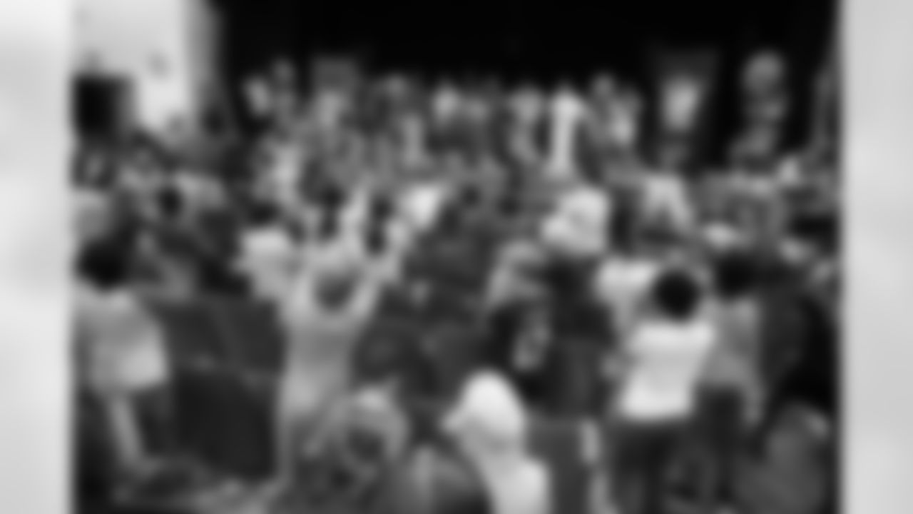 Buffalo Bills pep rally for students and staff at Windermere Boulevard Elementary School, December 19, 2025.