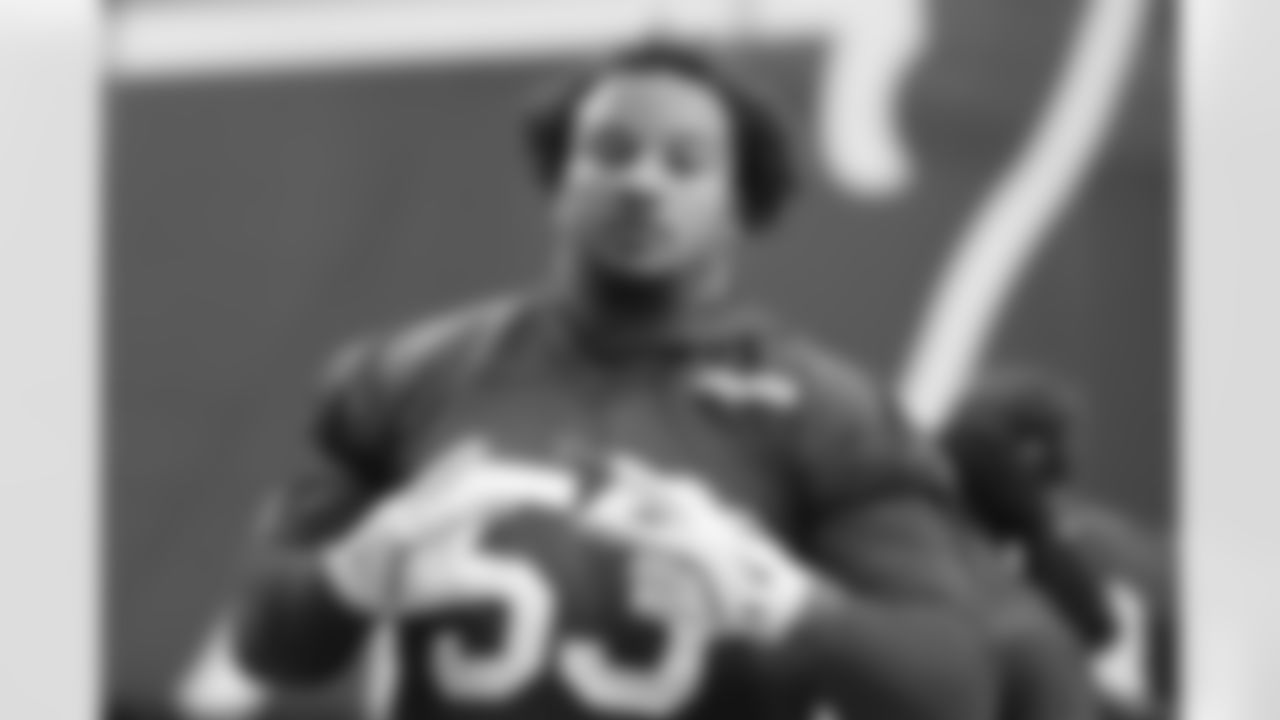 Kendrick Green (53). Buffalo Bills Week 10 Practice, November 07, 2025 at the Buffalo Bills Training Center.