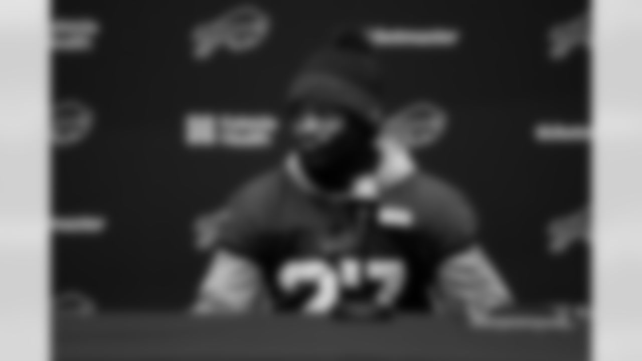 Tre'Davious White (27). Buffalo Bills Wild Card Week Thursday Practice, January 08, 2026 at Buffalo Bills Training Center.