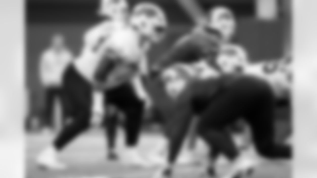 Alec Anderson (70). Buffalo Bills Week 16 Practice, December 18, 2025 at Buffalo Bills Training Center.