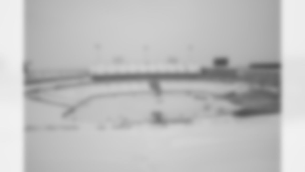 Snow removal at Highmark Stadium in preparation for a Divisional Round matchup against the Kansas City Chiefs, January 19, 2024.