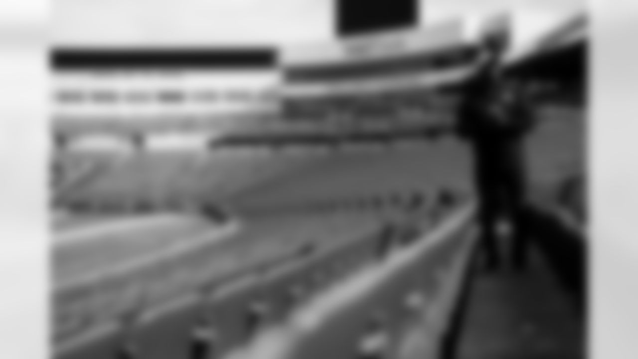 Behind-the-scenes from the Thurman Thomas video honoring the closing of Highmark Stadium, April 09, 2025.