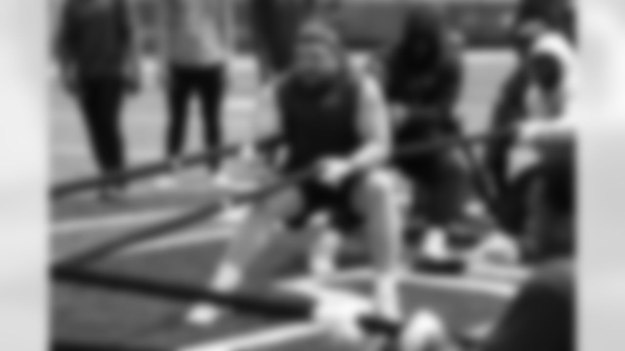 Casey Rogers. Buffalo Bills players compete in a four-way tug of war during Phase Two of voluntary off-season workouts, May 19, 2025 at Highmark Stadium.