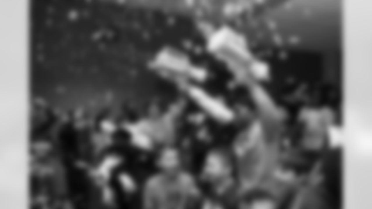 Billy Buffalo, DJ Milk, DJ Yes and Highmark host a Buffalo Bills pep rally for Heritage Heights Elementary students, November 14, 2025.