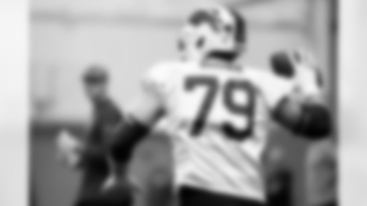 Spencer Brown (79). Buffalo Bills Divisional Round, January 15, 2026 at Buffalo Bills Training Center.