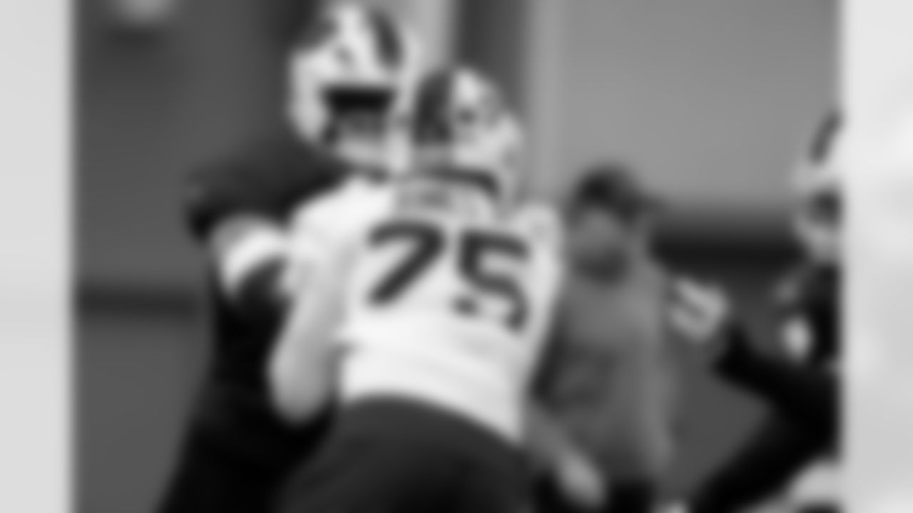 Spencer Brown (79). Buffalo Bills Week 14 Practice, December 04, 2025 at Buffalo Bills Training Center.