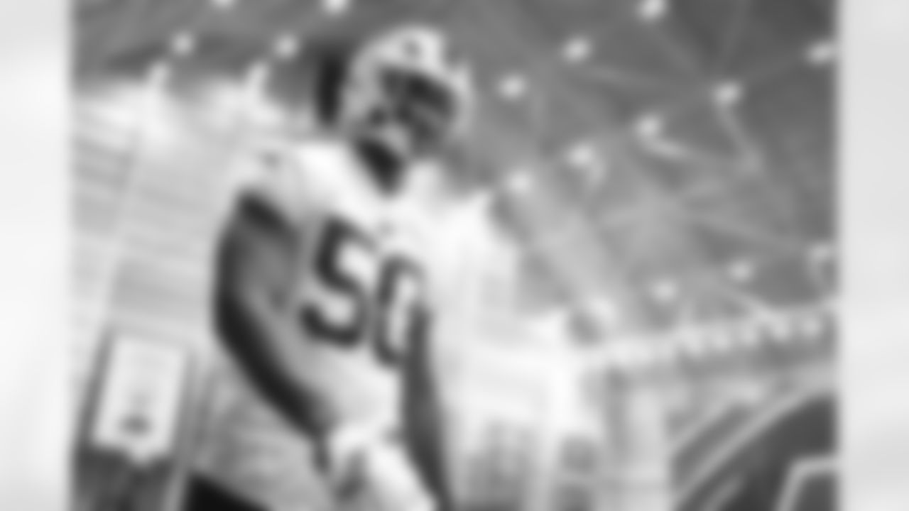 Greg Rousseau (50). Buffalo Bills Week 9 Practice, October 30, 2025 at the Buffalo Bills Training Center.