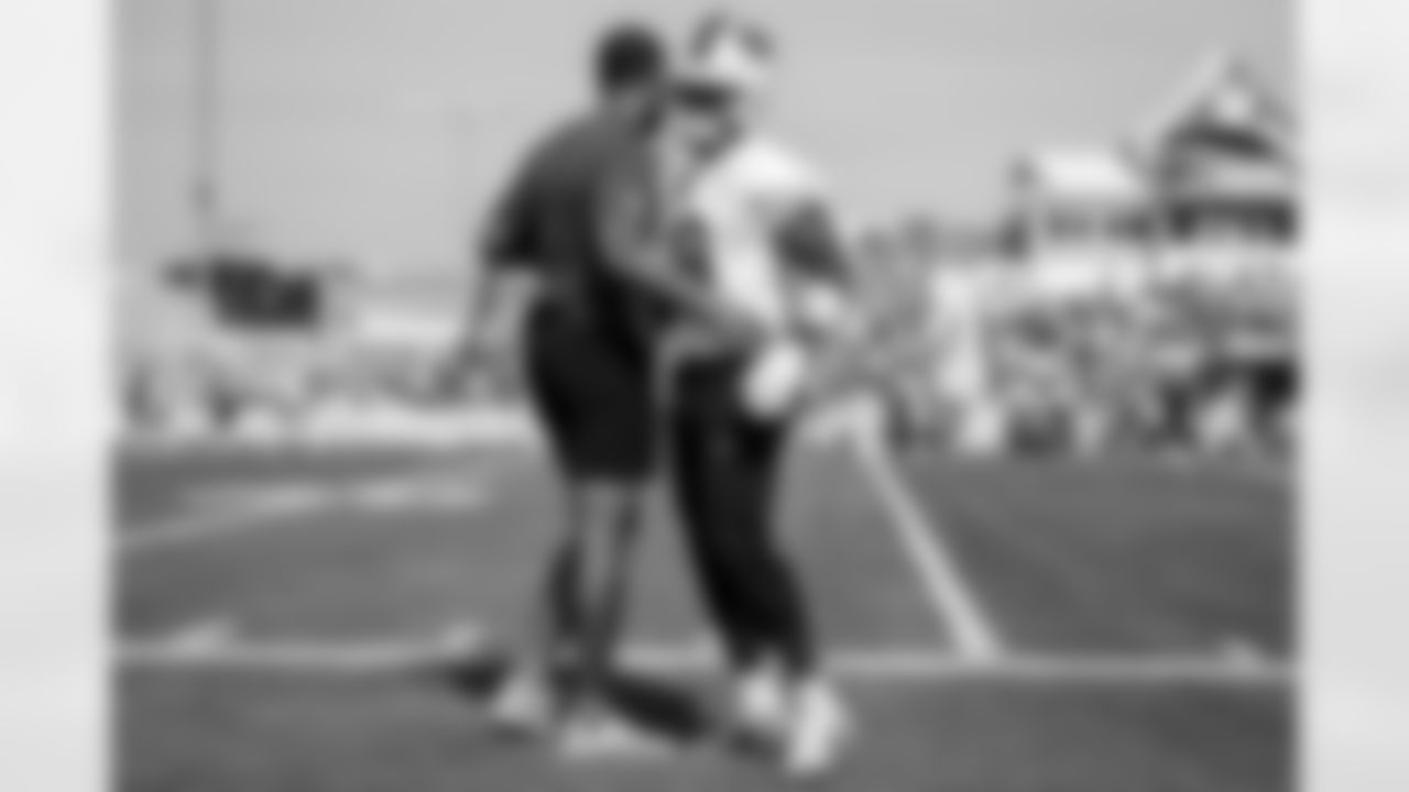 Elijah Moore (18). Buffalo Bills Training Camp, July 24, 2025 at St. John Fisher University.