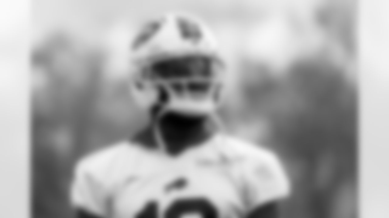 Elijah Moore (18). Buffalo Bills Week 8 Practice, October 24, 2025 at Buffalo Bills Training Center.