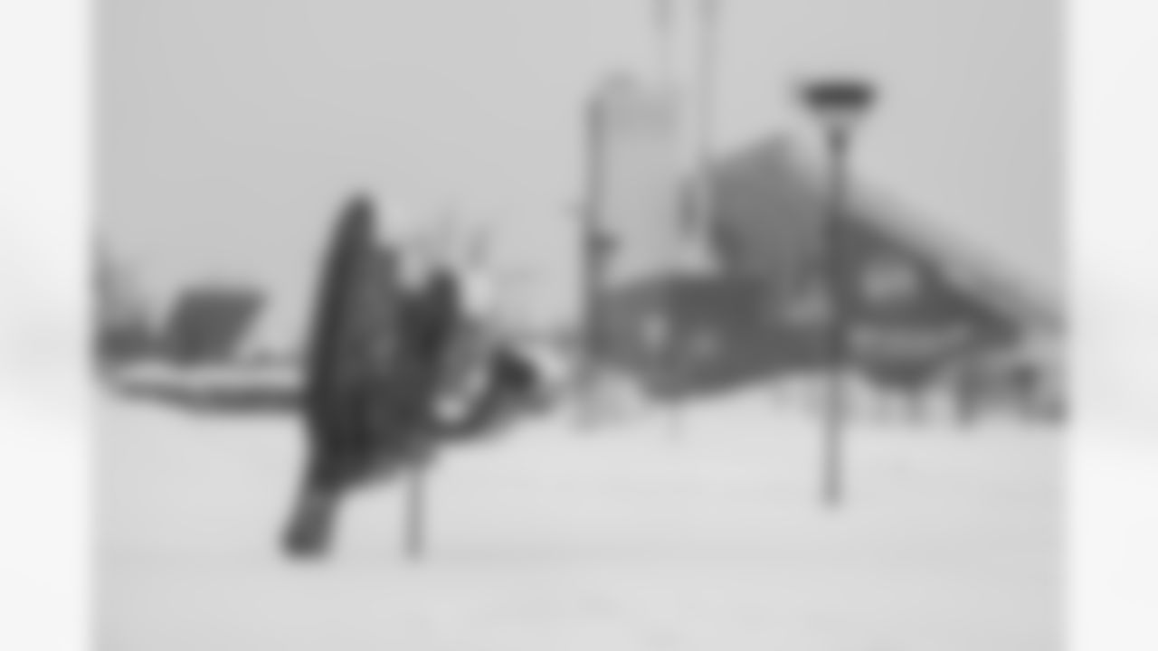 Snow removal at Highmark Stadium in preparation for a Divisional Round matchup against the Kansas City Chiefs, January 19, 2024.