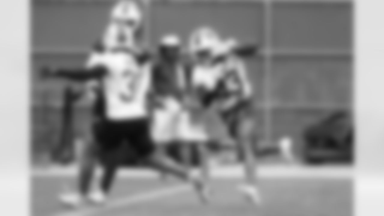 Dorian Strong (43). Buffalo Bills OTA workouts, May 27, 2025 at the Buffalo Bills Training Center.