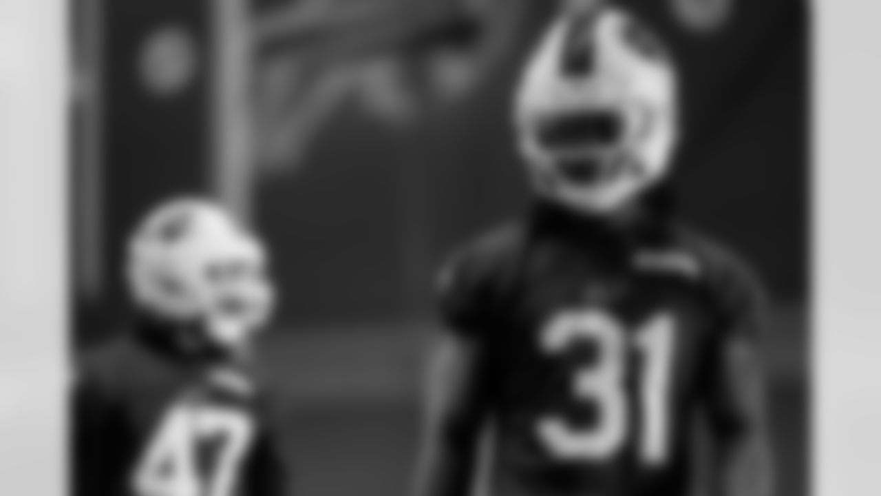 Maxwell Hairston (31). Buffalo Bills Week 16 Practice, December 18, 2025 at Buffalo Bills Training Center.