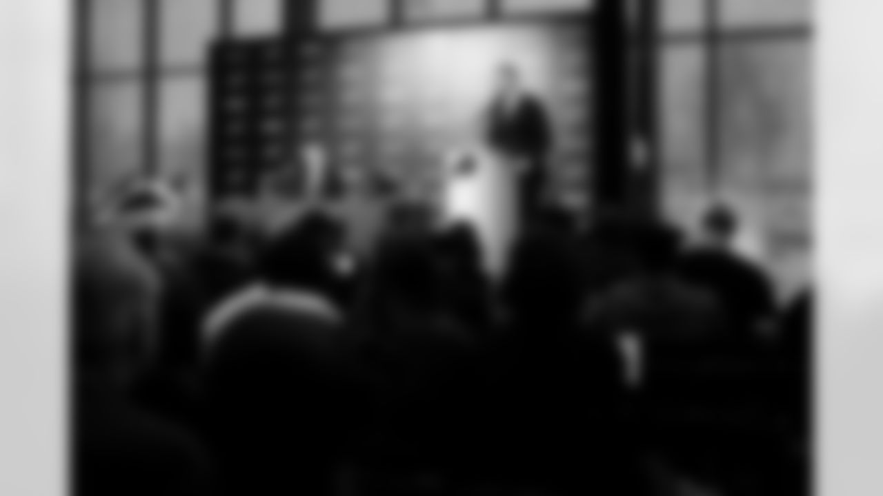 Joe Brady's Head Coach Introduction, January 29, 2026 at Buffalo Bills Training Center.