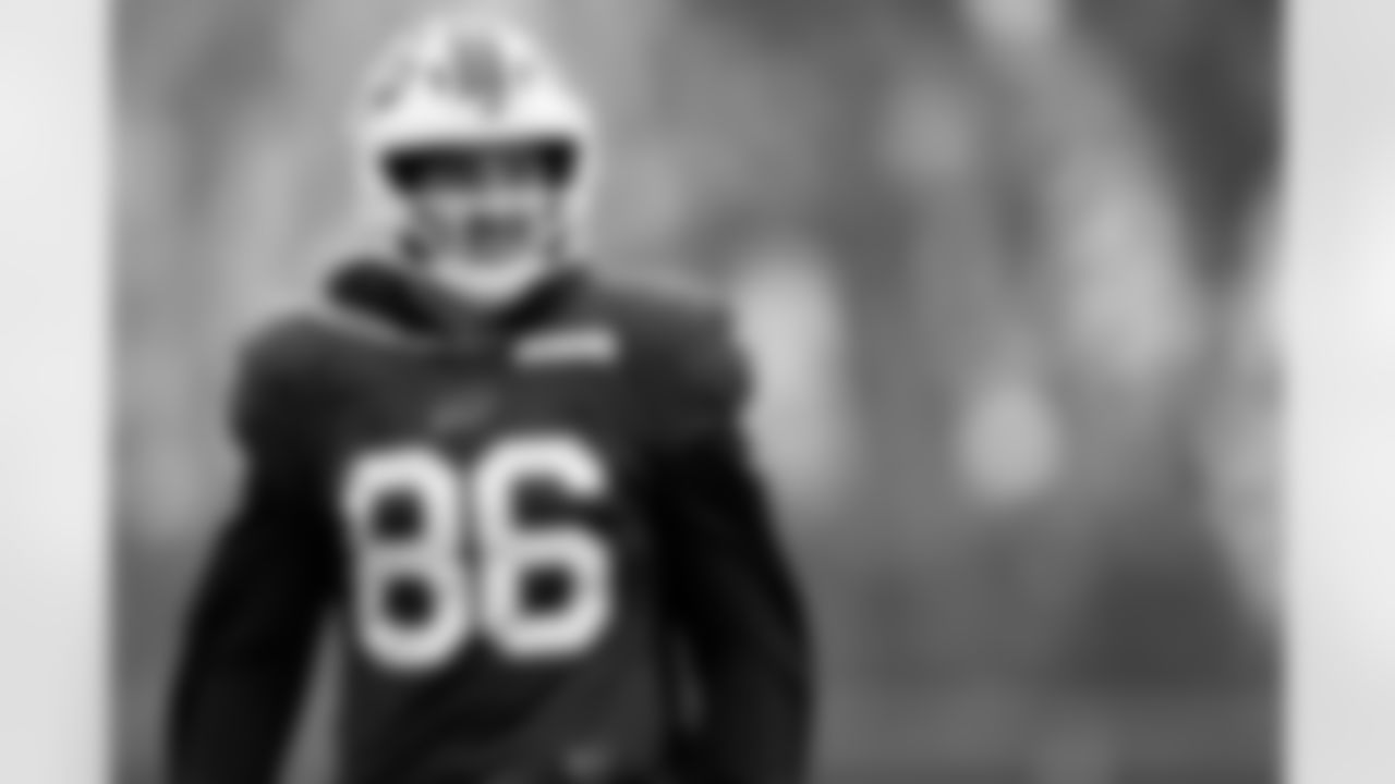 Dalton Kincaid (86). Buffalo Bills Week 10 Practice, November 05, 2025 at Buffalo Bills Training Center.