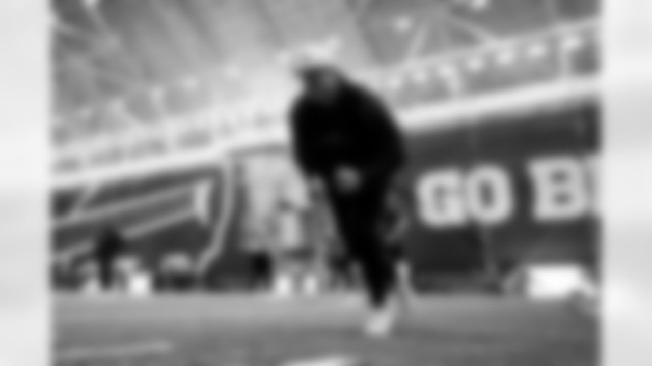 Spencer Brown (79). Buffalo Bills players work out during Phase One of voluntary off-season workouts, April 24, 2025 at the Buffalo Bills Training Center.