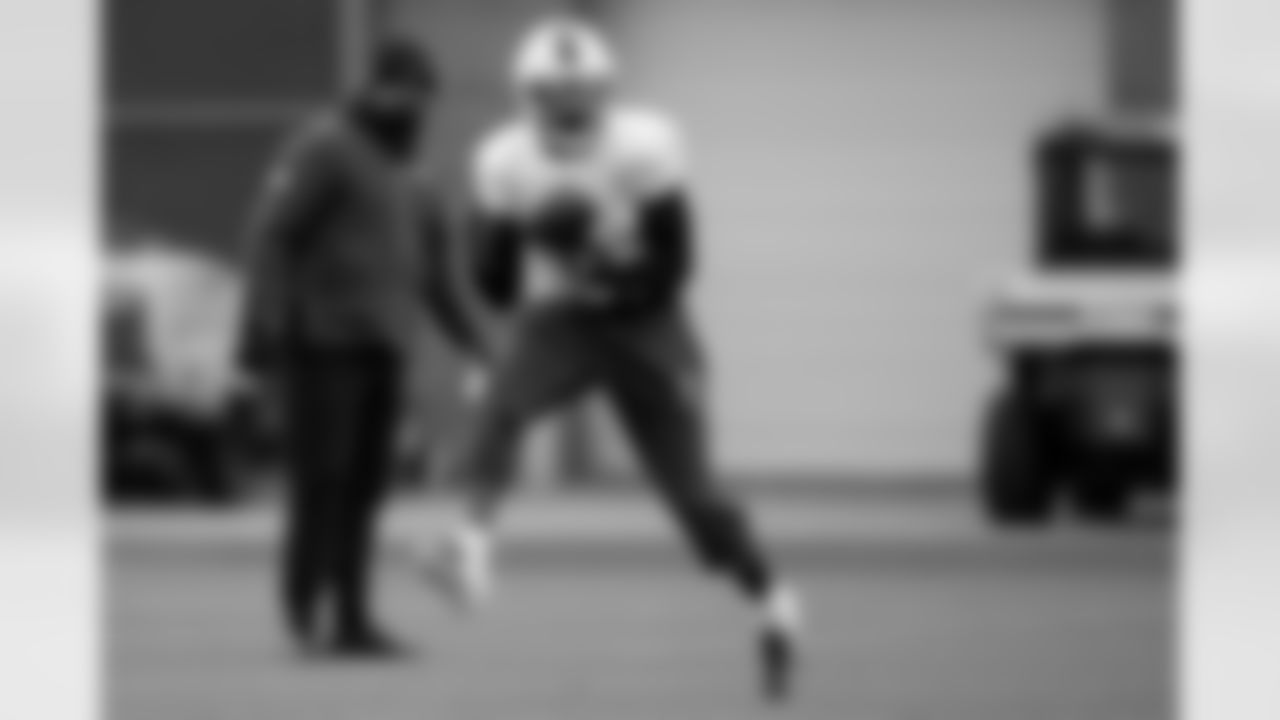 Joshua Palmer (5). Buffalo Bills Week 11 Practice, November 13, 2025 at Buffalo Bills Training Center.