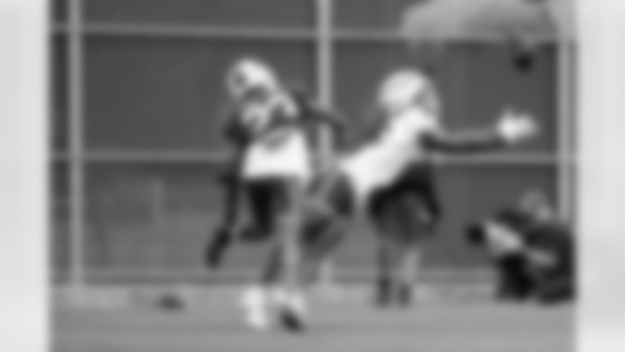 Grant DuBose (16). Buffalo Bills Training Camp, August 20, 2025 at Buffalo Bills Training Facility.