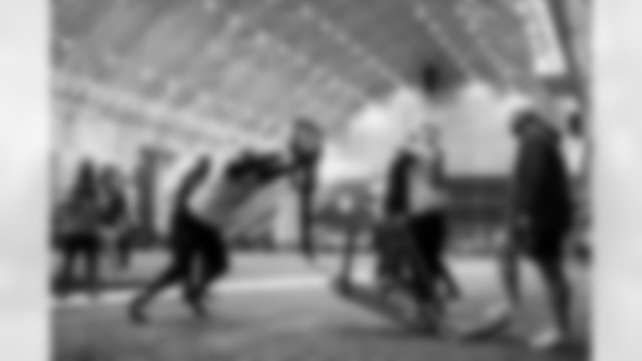 Tommy Akingbesote (71). Buffalo Bills Week 14 Practice, December 04, 2025 at Buffalo Bills Training Center.