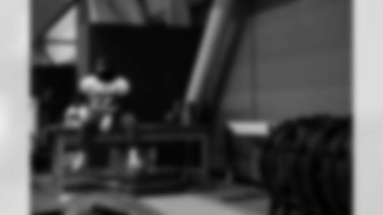 Ray Davis (22). Buffalo Bills Week 15 Practice, December 12, 2025 at Buffalo Bills Training Center.