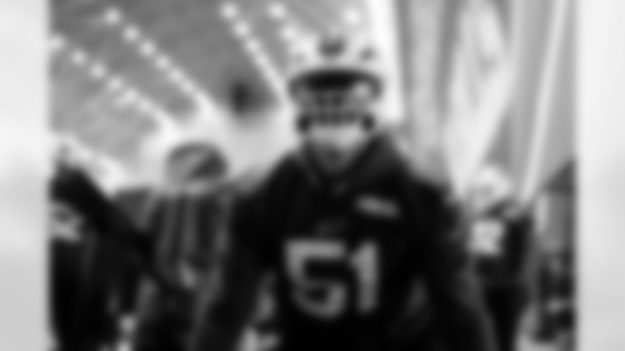 Morgan Fox. Buffalo Bills Week 15 Practice, December 11, 2025 at Buffalo Bills Training Center.