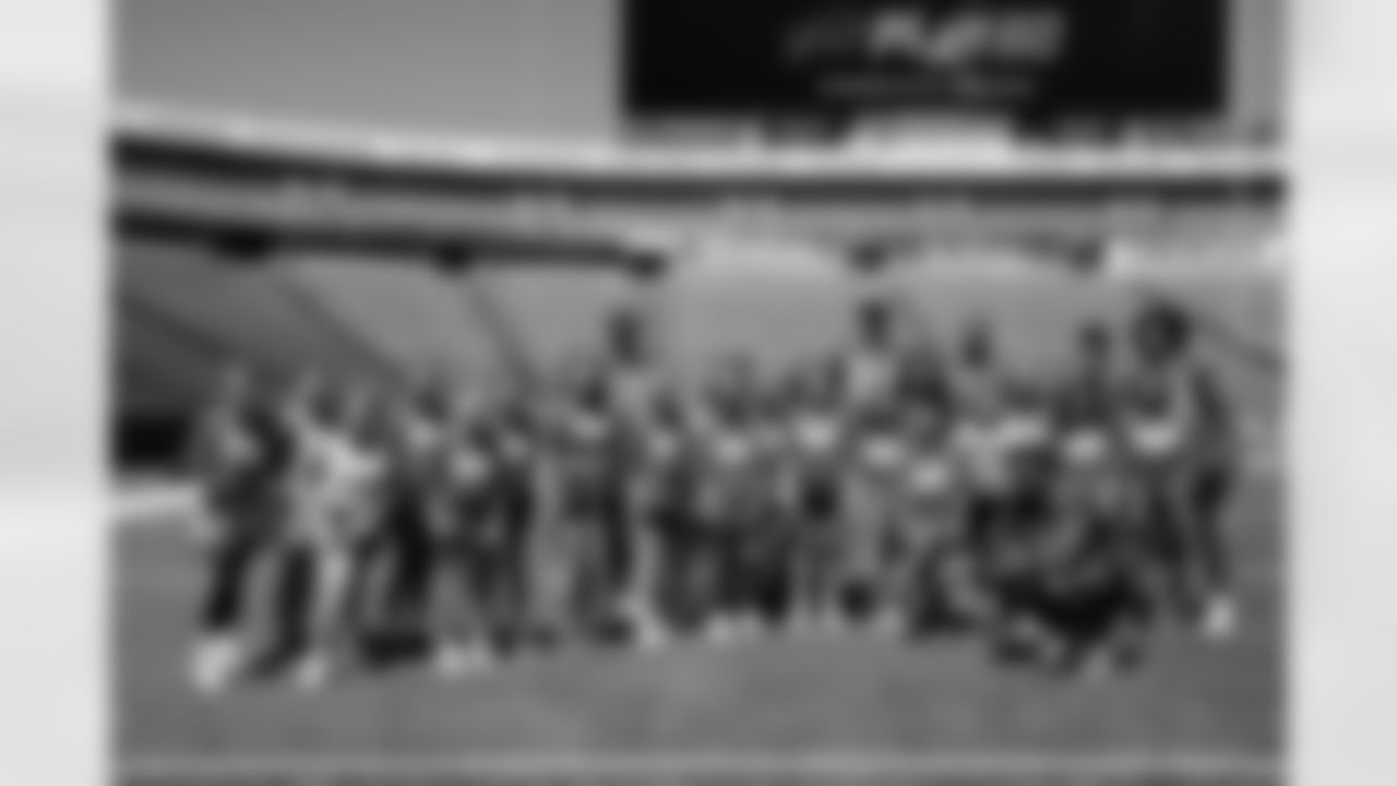 Donald Jones, Zach Davidson (84), Jalen Virgil (13), KJ Hamler (19), Laviska Shenault Jr. (15). Buffalo Bills and Wegmans Play 60, May 16, 2025 at Highmark Stadium.