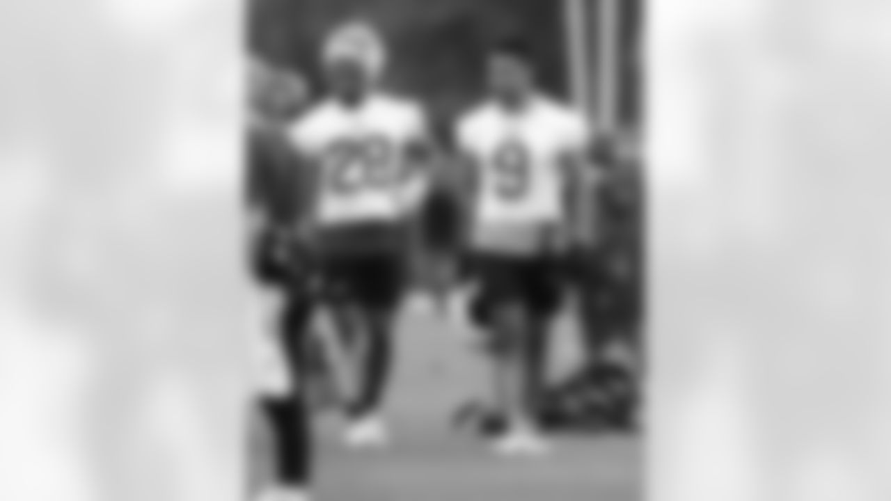 Darrick Forrest (28), Taylor Rapp (9). Buffalo Bills Mandatory Minicamp, June 12, 2025 at the Buffalo Bills Training Center.